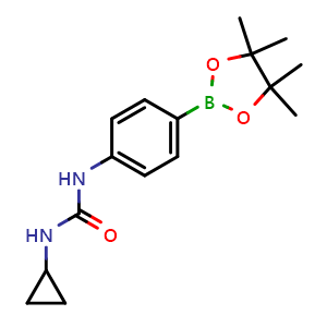 1-cyclopropyl-3-(4-(4,4,5,5-tetramethyl-1,3,2-dioxaborolan-2-yl)phenyl)urea