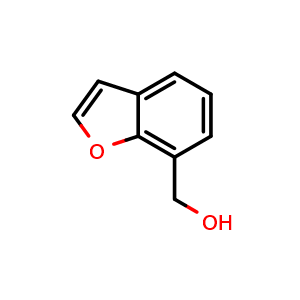Chemical structure of 7-Benzofuranmethanol , CAS 209256-55-3, AChemBlock G-7120