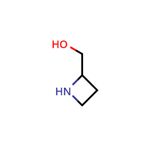 Chemical structure of Azetidine-2-methanol , CAS 250274-91-0, AChemBlock G-7151