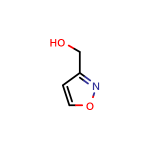 Chemical structure of 3-Isoxazolemethanol , CAS 89102-73-8, AChemBlock G-7175
