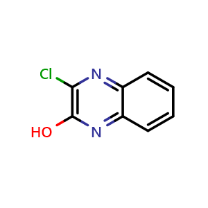 Chemical structure of 2-Chloro-3-hydroxyquinoxaline , CAS 35676-70-1, AChemBlock G-7209