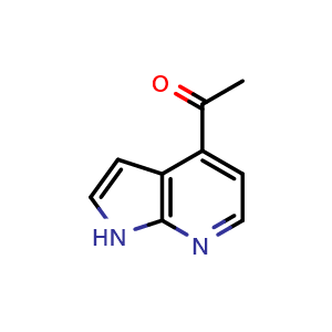 Chemical structure of 4-Acetyl-7-azaindole , CAS 915415-16-6, AChemBlock G-7211