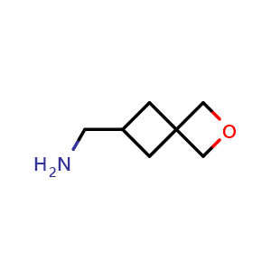 Chemical structure of 2-Oxaspiro[3.3]heptane-6-methamine , CAS 1438241-18-9, AChemBlock G-7337