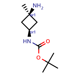 tert-Butyl (cis-3-amino-3-methylcyclobutyl)carbamate