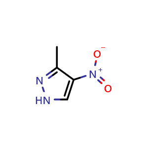 Chemical structure of 3-Methyl-4-nitropyrazole , CAS 5334-39-4, AChemBlock G-7483