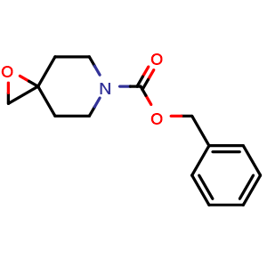 Chemical structure of 1-Oxa-6-azaspiro[2.5]octan-6-carboxylic acid benzyl ester , CAS 77211-75-7, AChemBlock G-7500