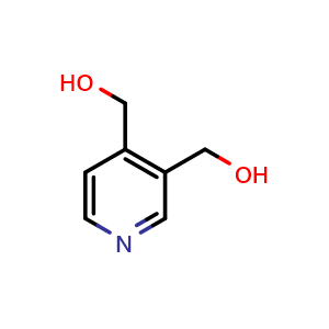 Chemical structure of 3,4-Pyridinedimethanol , CAS 38070-80-3, AChemBlock G-7502
