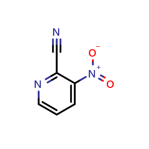 Chemical structure of 2-Cyano-3-nitropyridine , CAS 51315-07-2, AChemBlock G-7562