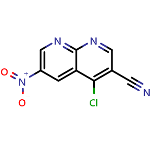 4-Chloro-6-nitro-1,8-naphthyridine-3-carbonitrile