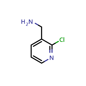 Chemical structure of 3-Aminomethyl-2-chloropyridine , CAS 205744-14-5, AChemBlock G-7575
