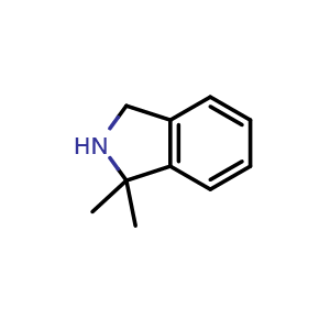 Chemical structure of 1,1-Dimethyl-2,3-dihydro-1H-isoindole , CAS 712262-06-1, AChemBlock G-7597