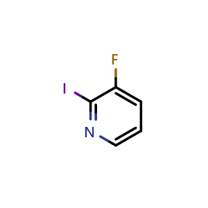 Chemical structure of 3-Fluoro-2-iodopyridine , CAS 146141-04-0, AChemBlock G-7663