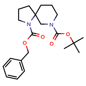 Chemical structure of 7-Boc-1-Cbz-1,7-diaza-spiro[4.5]decane , CAS 1523571-86-9, AChemBlock G-7710