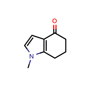 Chemical structure of 6,7-Dihydro-1-methyl-1H-indol-4(5H)-one , CAS 51471-08-0, AChemBlock G-7745