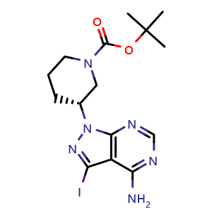 (3R)-1-Boc-3-(4-amino-3-iodo-1H-pyrazolo[3,4-d]pyrimidin-1-yl)piperidine