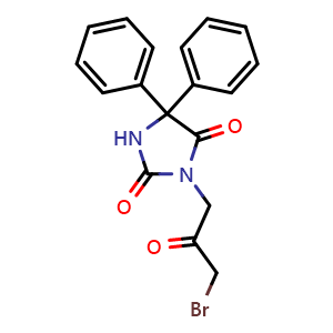 3-(3-Bromo-2-oxo-propyl)-5,5-dipenyl-imidazolidine-2,4-dione