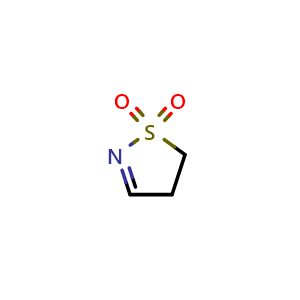 Chemical structure of 4,5-Dihydroisothiazole 1,1-dioxide , CAS 881652-45-5, AChemBlock G-7785