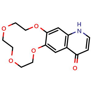 2,3,5,6,8,9-hexahydro-1,4,7,10-Tetraoxacyclododecino[2,3-g]quinolin-15(12H)-one