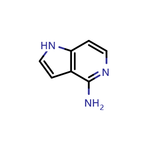 Chemical structure of 4-Amino-5-azaindole , CAS 60290-23-5, AChemBlock G-7798