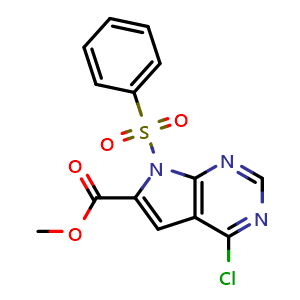 Methyl 4-chloro-7-phenylsulfonyl-7H-pyrrolo[2,3-d]pyrimidine-6-carboxylate