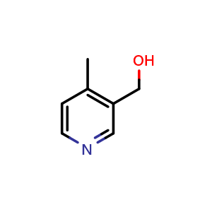 Chemical structure of 3-Hydroxymethyl-4-methylpyridine , CAS 4664-27-1, AChemBlock G-7931