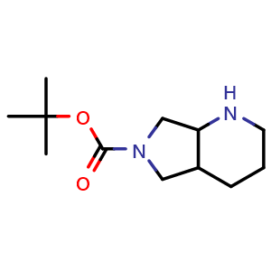 Chemical structure of 6-Boc-6H-octahydro-pyrrolo[3,4-b]pyridine , CAS 186203-81-6, AChemBlock G-7969