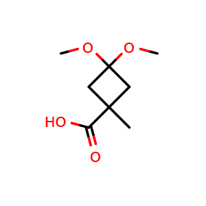 3,3-Dimethoxy-1-methyl-cyclobutanecarboxylic acid
