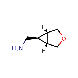 Chemical structure of exo-3-Oxabicyclo[3.1.0]hexane-6-methanamine , CAS 909406-64-0, AChemBlock H-8005