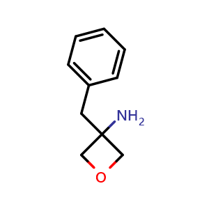 Chemical structure of 3-Benzyloxetan-3-amine , CAS 1268058-28-1, AChemBlock H-8061