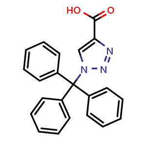 Chemical structure of 1-Trityl-1H-1,2,3-triazole-4-carboxylic acid , CAS 146984-22-7, AChemBlock H-8226