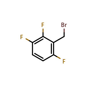 Chemical structure of 2,3,6-Trifluorobenzyl bromide , CAS 151412-02-1, AChemBlock H-8236