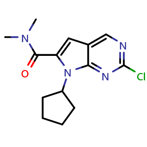 2-Chloro-7-cyclopentyl-n,n-dimethyl-7H-pyrrolo[2,3-d]pyrimidine-6-carboxamide