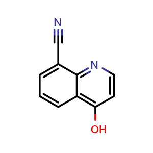 Chemical structure of 4-Hydroxy-8-cyanoquinoline , CAS 848128-91-6, AChemBlock H-8350