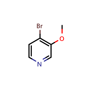 Chemical structure of 4-Bromo-3-methoxy-pyridine , CAS 109911-38-8, AChemBlock H-8447