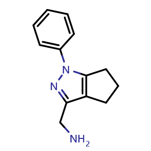 (1-Phenyl-1H,4H,5H,6H-cyclopenta[c]pyrazol-3-yl)methanamine