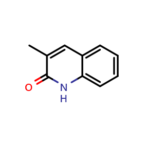 Chemical structure of 3-Methylquinolin-2-one , CAS 2721-59-7, AChemBlock H-8558