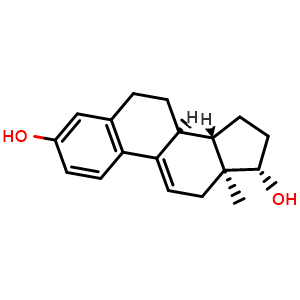 Chemical structure of 9-Dihydroestradiol , CAS 791-69-5, AChemBlock H-8562