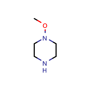 Chemical structure of 1-Methoxypiperazine , CAS 157517-72-1, AChemBlock H-8599