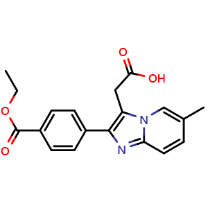 2-[4-(Ethoxycarbonyl)phenyl]-6-methyl-imidazo[1,2-a]pyridine-3-acetic acid