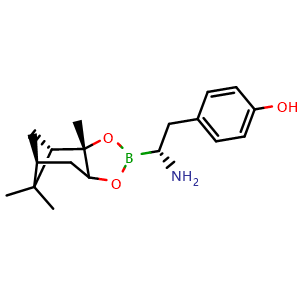 4-((2R)-2-amino-2-((3aS,4S,6S)-3a,5,5-trimethylhexahydro-4,6-methanobenzo[d][1,3,2]dioxaborol-2-yl)ethyl)phenol