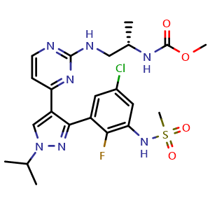 Chemical structure of Encorafenib , CAS 1269440-17-6, AChemBlock H-8721