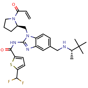 Chemical structure of PRN694 , CAS 1575818-46-0, AChemBlock H-8743