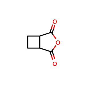 Chemical structure of Perhydrocyclobuta[c]furan-1,3-dione , CAS 4462-96-8, AChemBlock H-8771