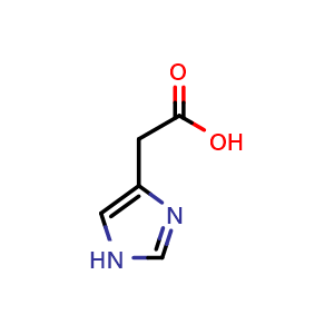 Chemical structure of Imidazole-4-acetic acid , CAS 645-65-8, AChemBlock H-8782