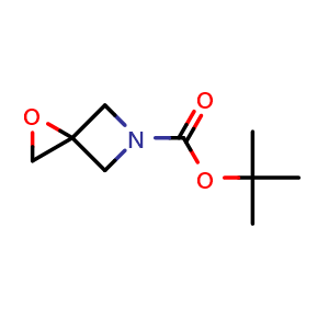 Chemical structure of tert-Butyl 1-oxa-5-azaspiro[2.3]hexane-5-carboxylate , CAS 934664-42-3, AChemBlock H-8783