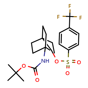 (4-((tert-Butoxycarbonyl)amino)bicyclo[2.2.2]octan-1-yl)methyl 4-(trifluoromethyl)benzenesulfonate
