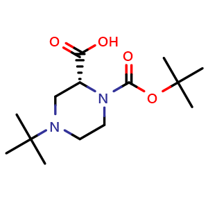 (2R)-4-tert-Butyl-1-[(2-methylpropan-2-yl)oxycarbonyl]piperazine-2-carboxylic acid