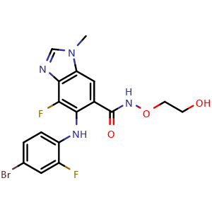 Chemical structure of MEK162 , CAS 606143-89-9, AChemBlock H-8887