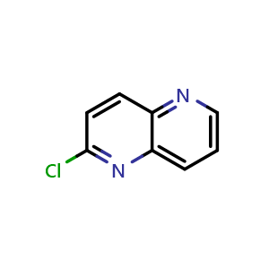 Chemical structure of 2-Chloro-1,5-naphthyridine , CAS 7689-62-5, AChemBlock H-8994