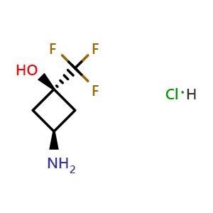 cis-3-Amino-1-(trifluoromethyl)cyclobutan-1-ol hydrochloride